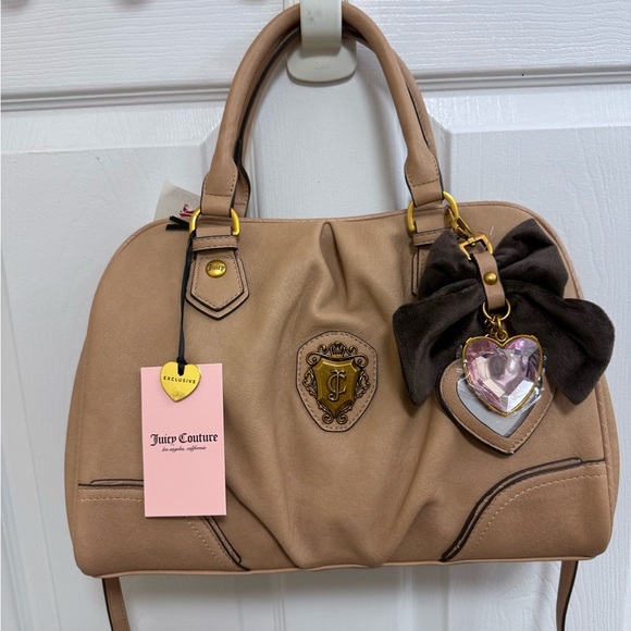 NWT Juicy Couture Juicy Romance Satchel in Pecan (Tan) - Picture 2 of 8